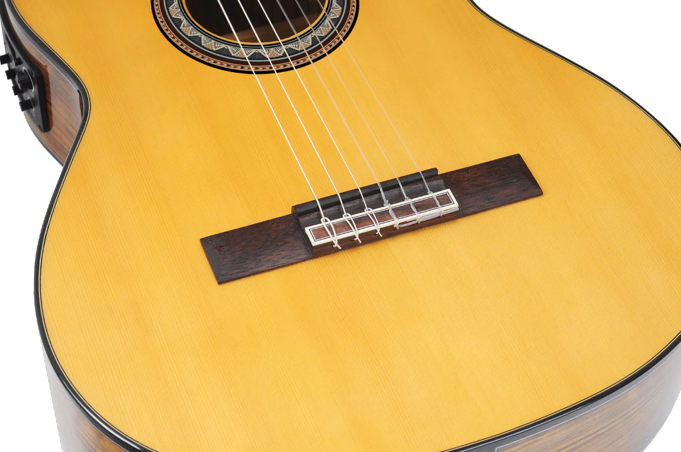Valencia VC564CE Full Size Classical Guitar with Pickup in Natural High Gloss - Image 15