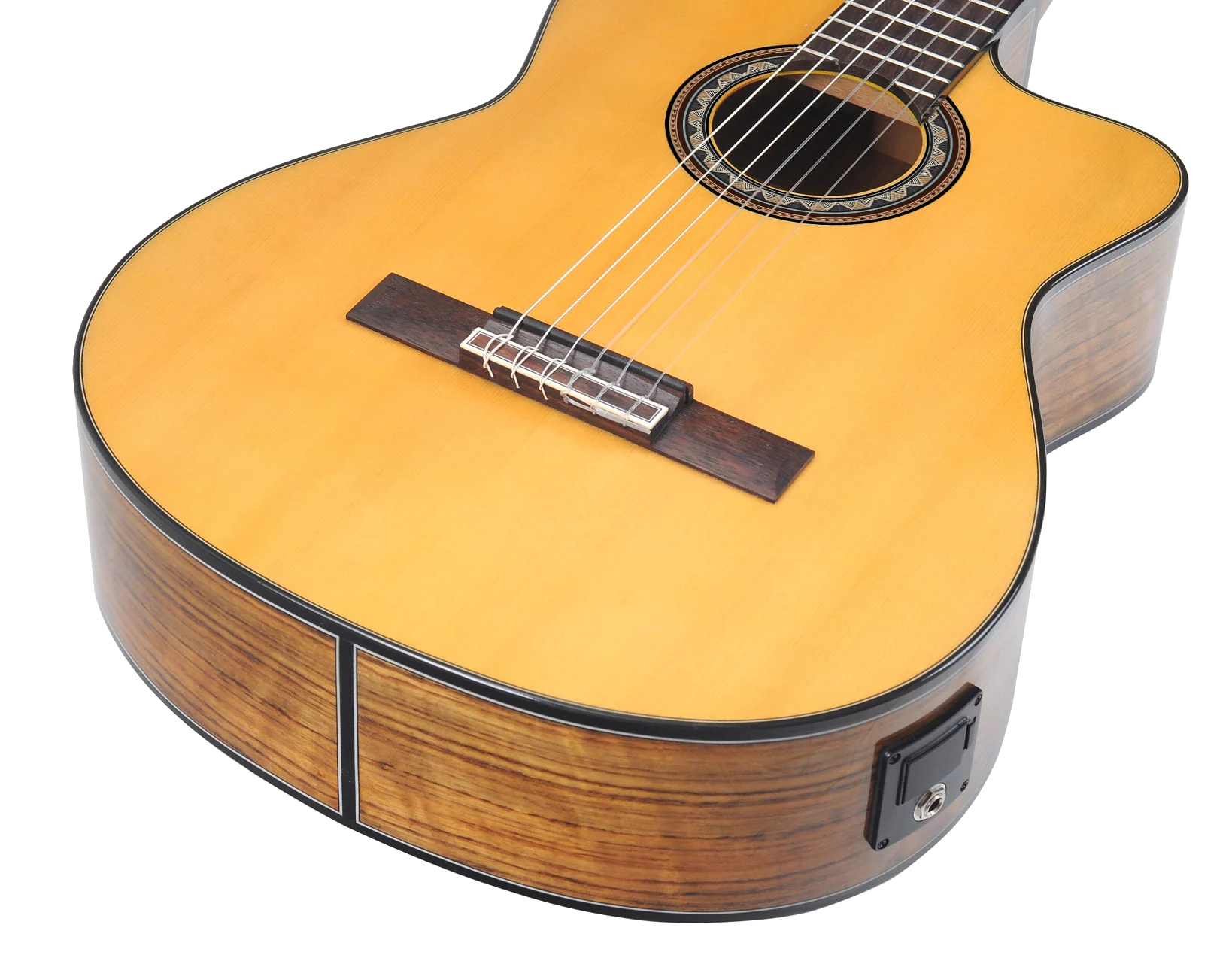 Valencia VC564CE Full Size Classical Guitar with Pickup in Natural High Gloss - Image 6