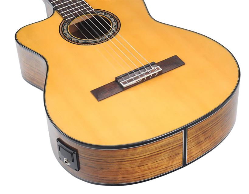 Valencia VC564CEL Full Size Left Hand Classical Guitar with Pickup in  Natural High Gloss - Image 13