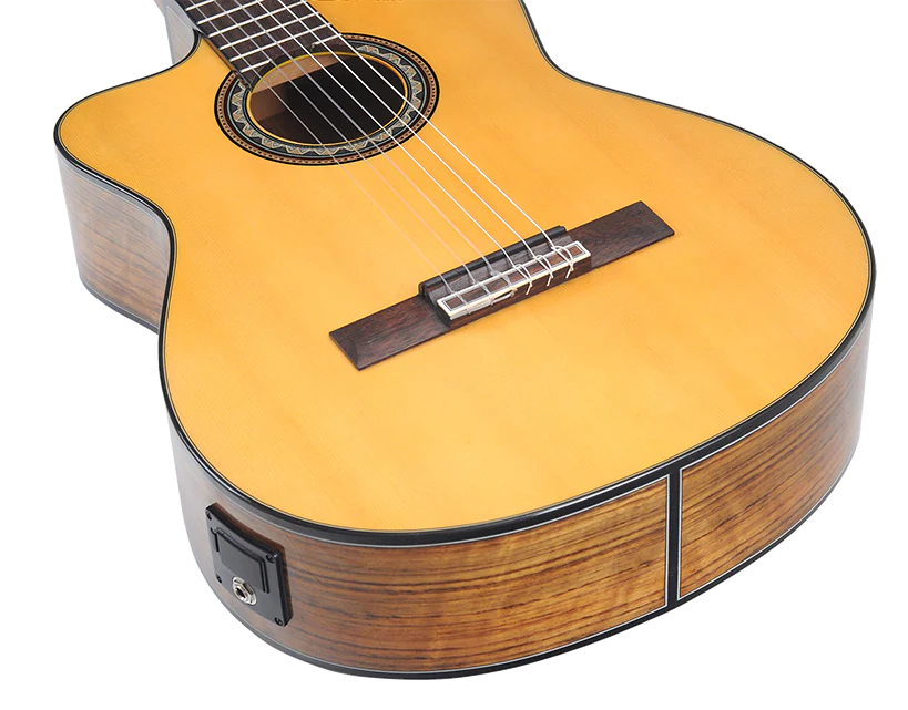 Valencia VC564CEL Full Size Left Hand Classical Guitar with Pickup in  Natural High Gloss - Image 16