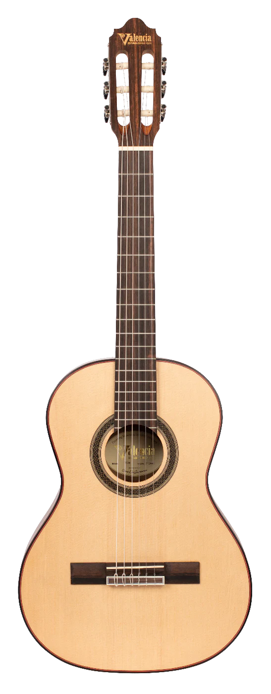 Valencia VC703 3/4 Size Solid Top Classical Guitar in Natural Satin - Image 10