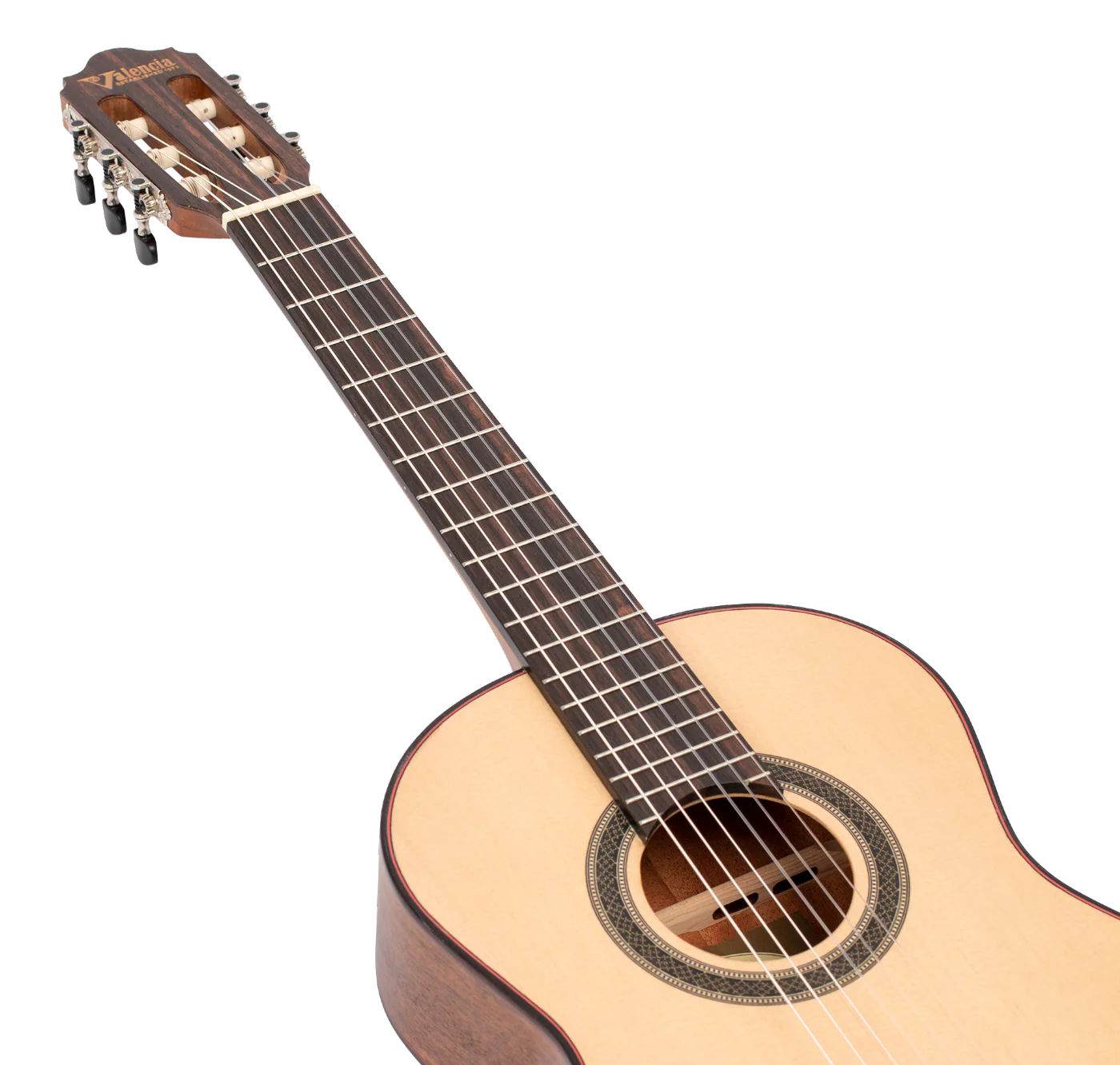 Valencia VC703 3/4 Size Solid Top Classical Guitar in Natural Satin - Image 18