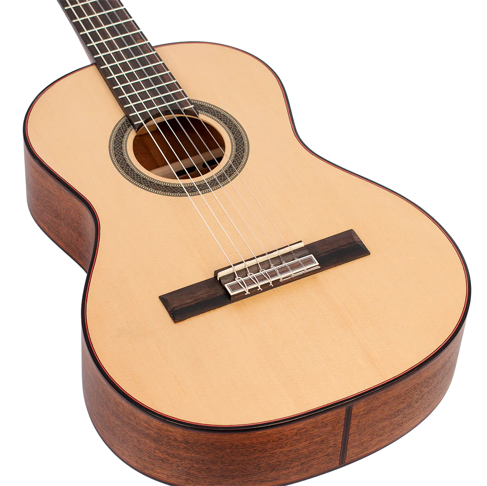 Valencia VC703 3/4 Size Solid Top Classical Guitar in Natural Satin - Image 4