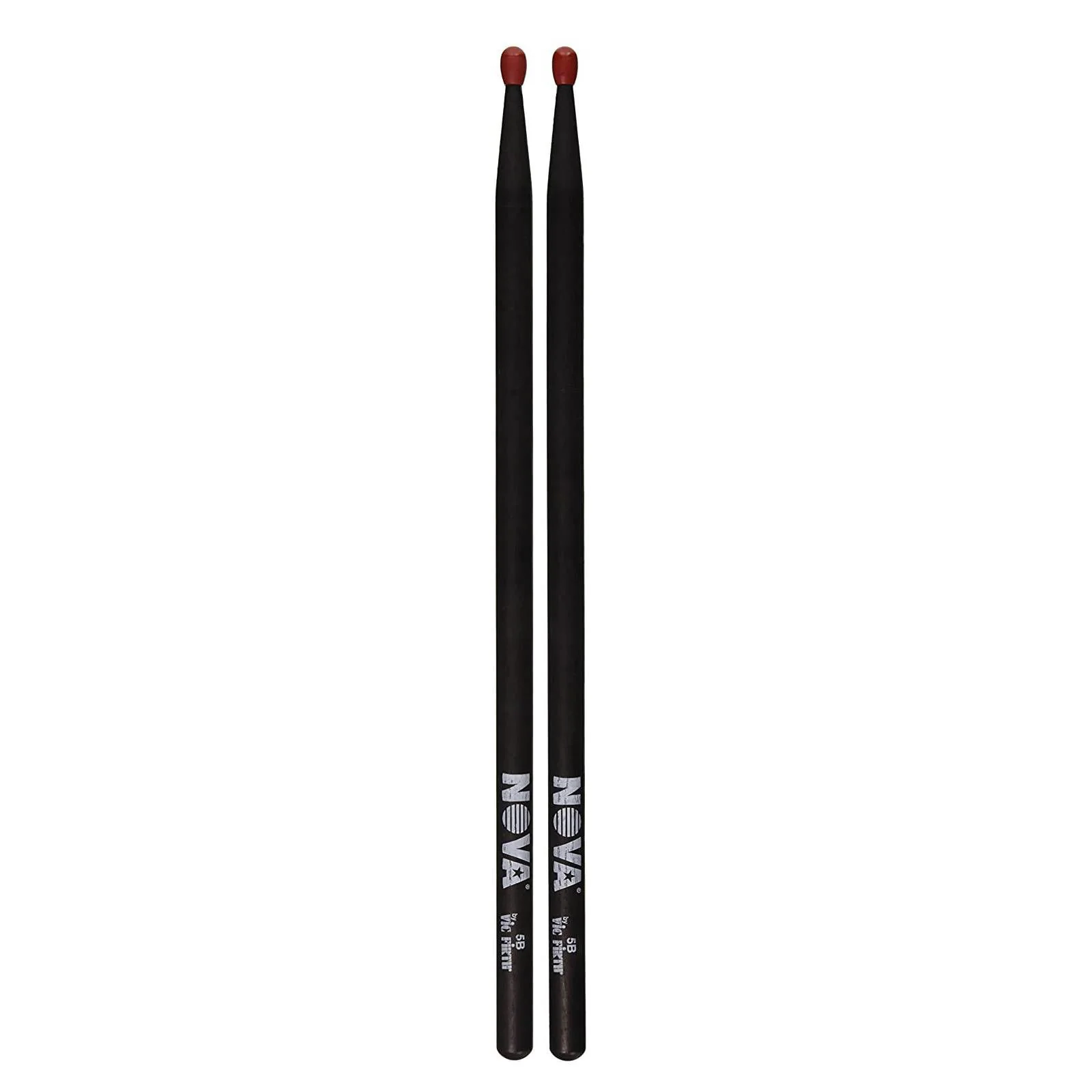 Vic Firth 5BN in Black with NOVA imprint - Nylon Tip Drumsticks - Image 2