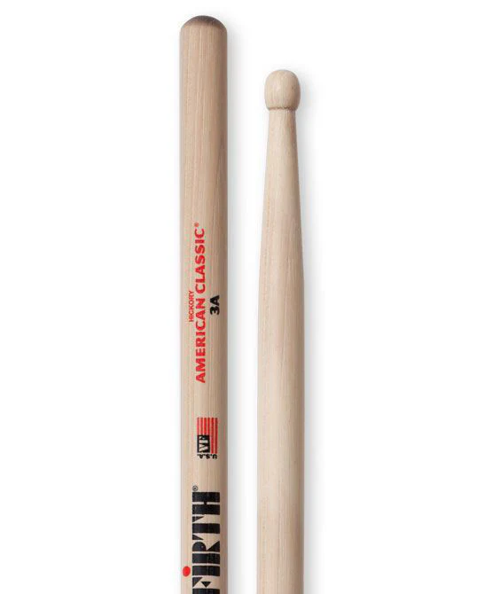 Vic Firth American Classic 3A Wood Tip Drumsticks - Image 2