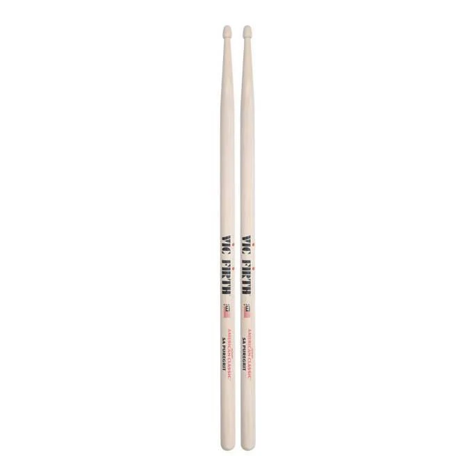 Vic Firth American Classic 5A PureGrit -- No Finish, Abrasive Wood Texture Drumsticks