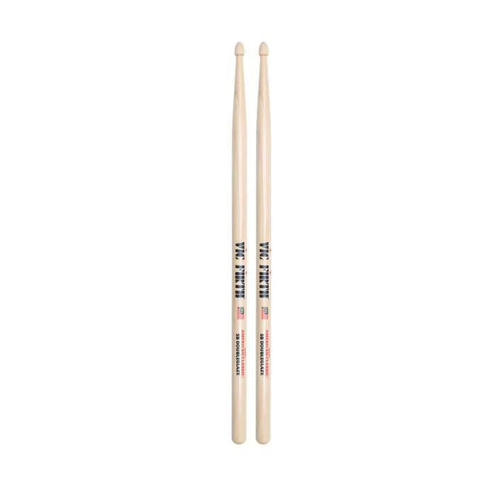 Vic Firth American Classic 5B DoubleGlaze Wood Tip Drumsticks -- Double Coat of Lacquer Finish - Image 2
