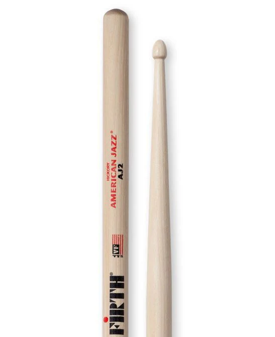 Vic Firth American Jazz AJ2 Wood Tip Drumsticks