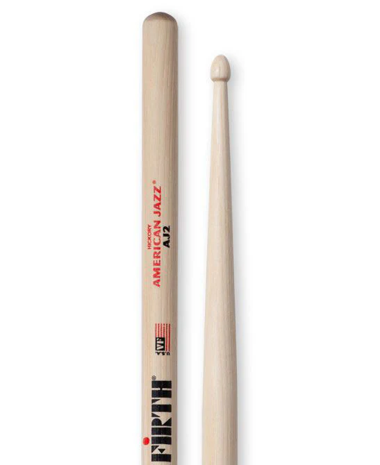 Vic Firth American Jazz AJ2 Wood Tip Drumsticks - Image 2