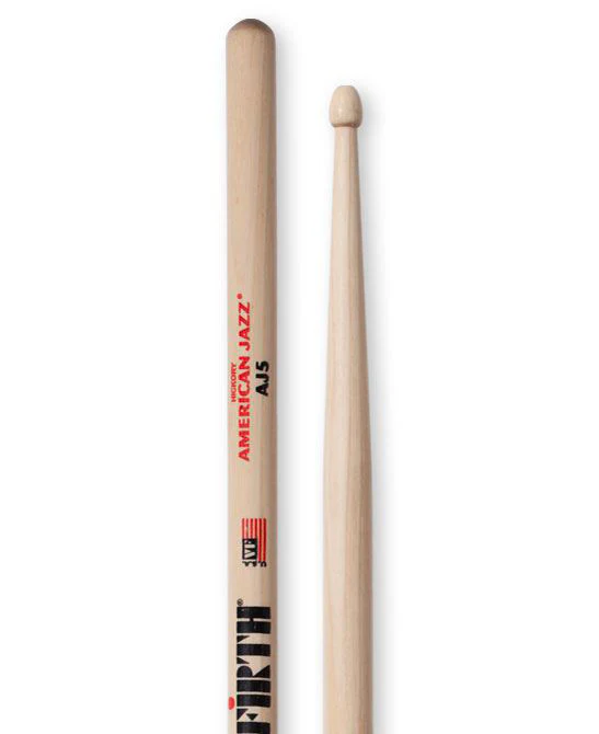 Vic Firth American Jazz AJ5 Wood Tip Drumsticks - Image 2