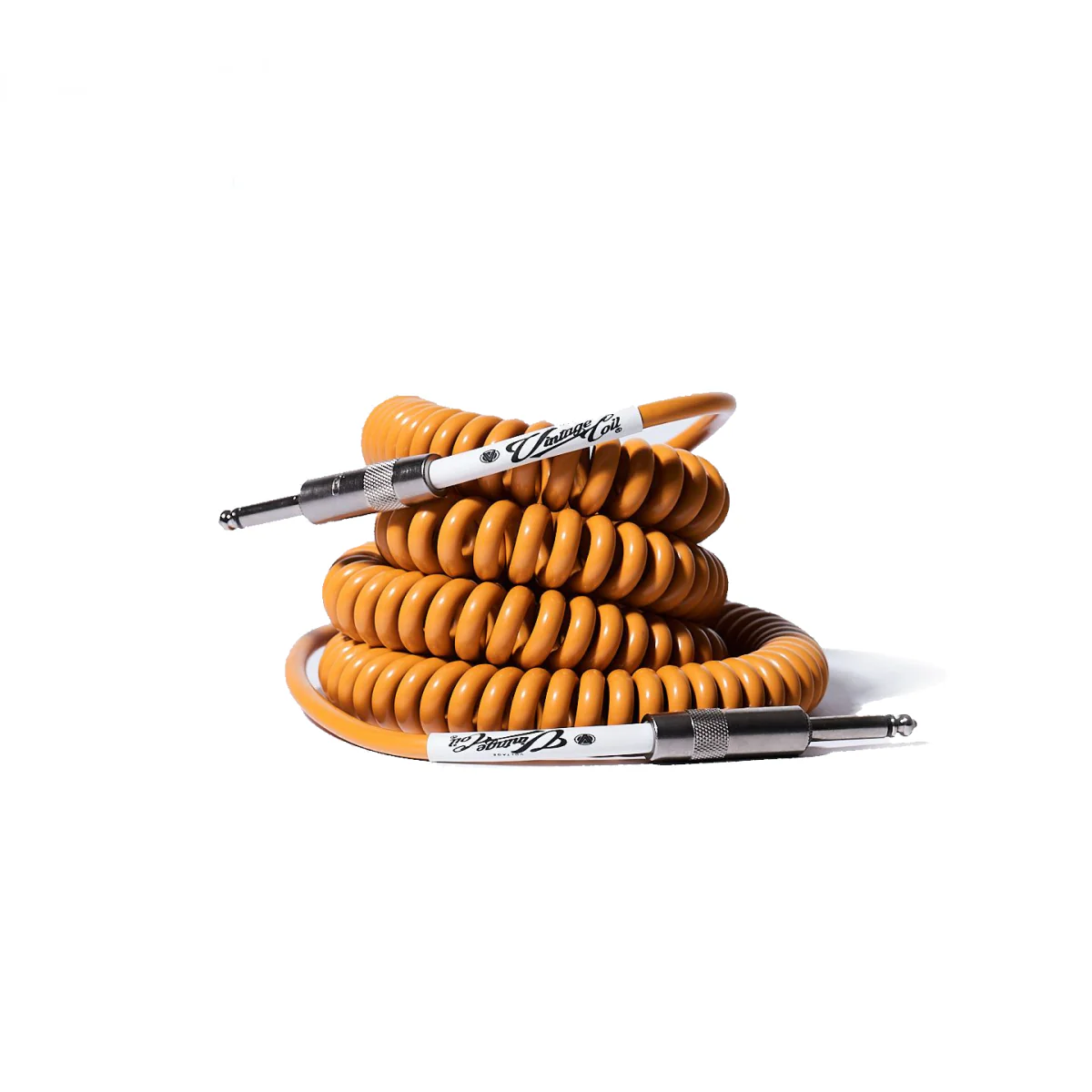 Voltage Vintage Coil Caramel 25ft G&H USA Plugs ST/ST Australian Made Guitar Cable - Image 2