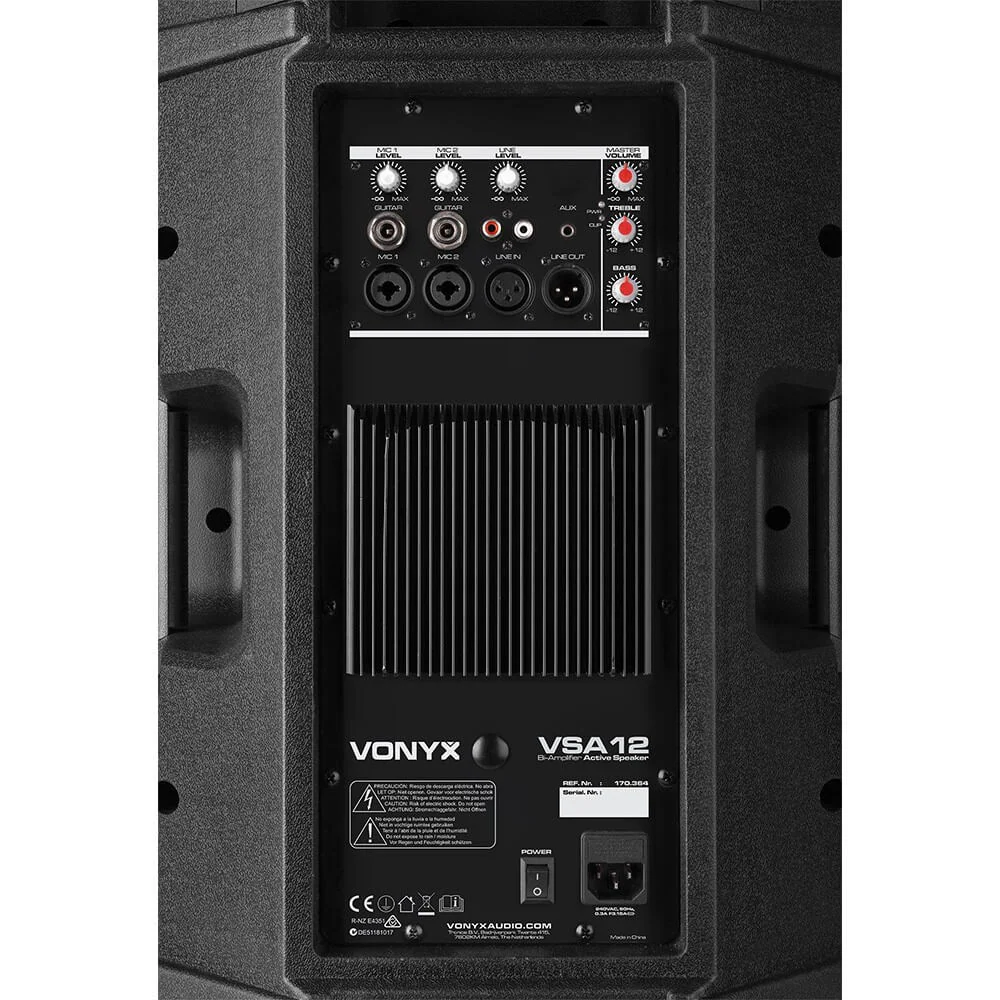 Vonyx Karaoke Bundle with Powered Speakers, Mixer, and Dual Wireless Microphone System - Image 2