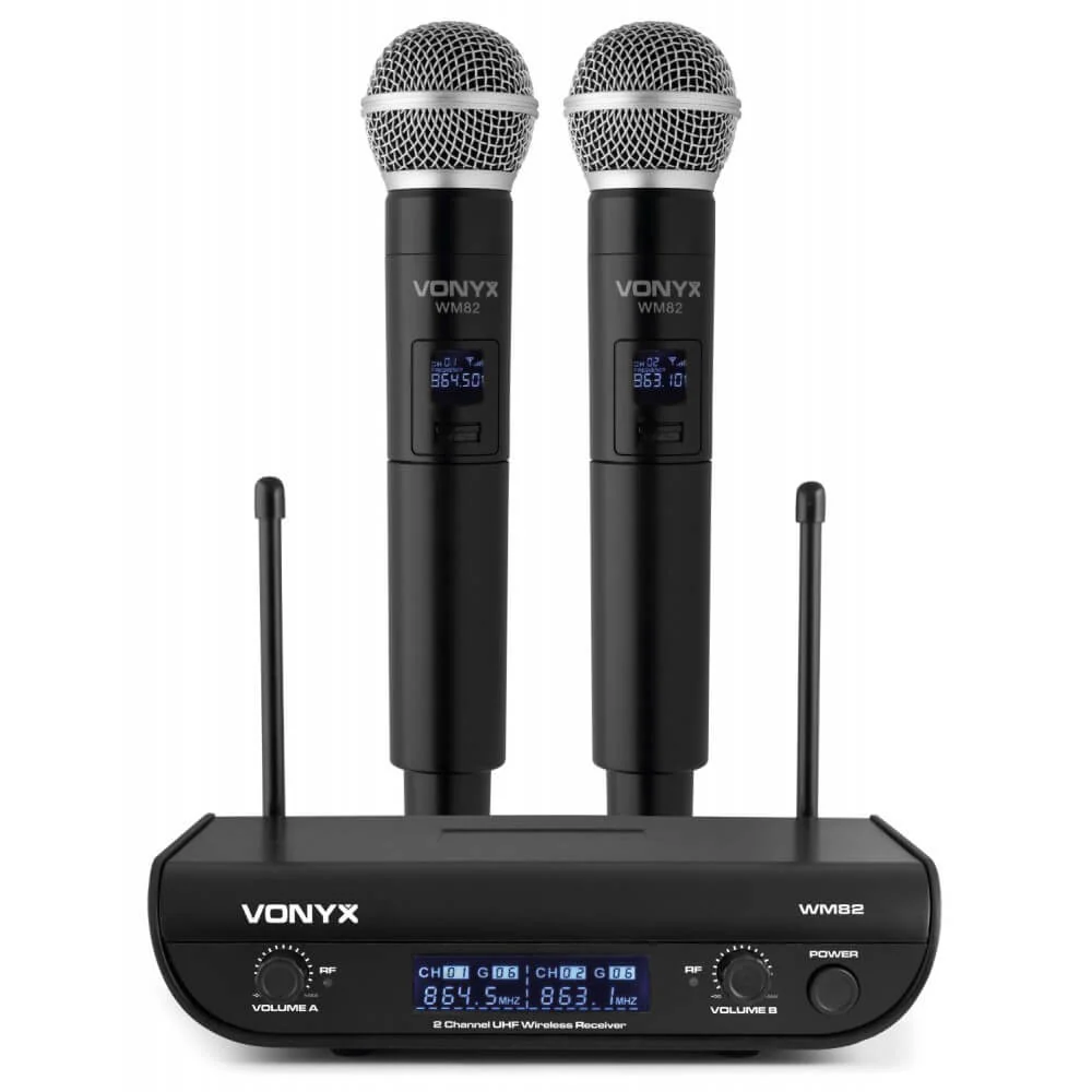 Vonyx Karaoke Bundle with Powered Speakers, Mixer, and Dual Wireless Microphone System - Image 7