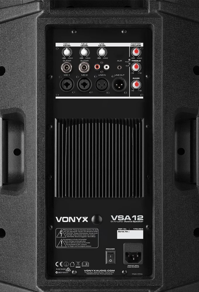 Vonyx VSA12 12 Bi-Amplified 800W Active Speaker - Image 5