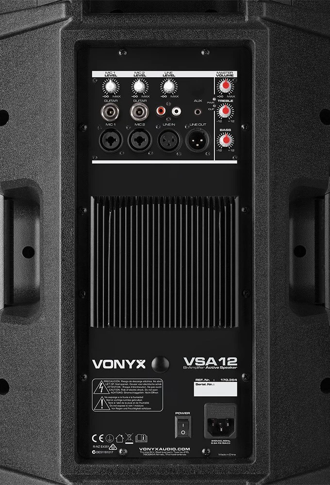 Vonyx VSA12 12 Bi-Amplified 800W Active Speaker - Image 9