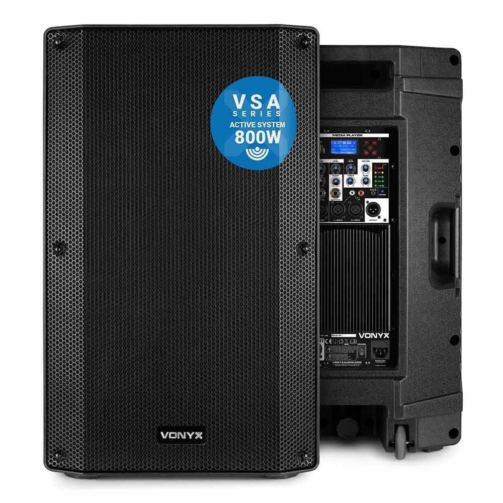 Vonyx VSA120S 800W 12 Active Stereo PA Speaker Set with Bluetooth - Image 6