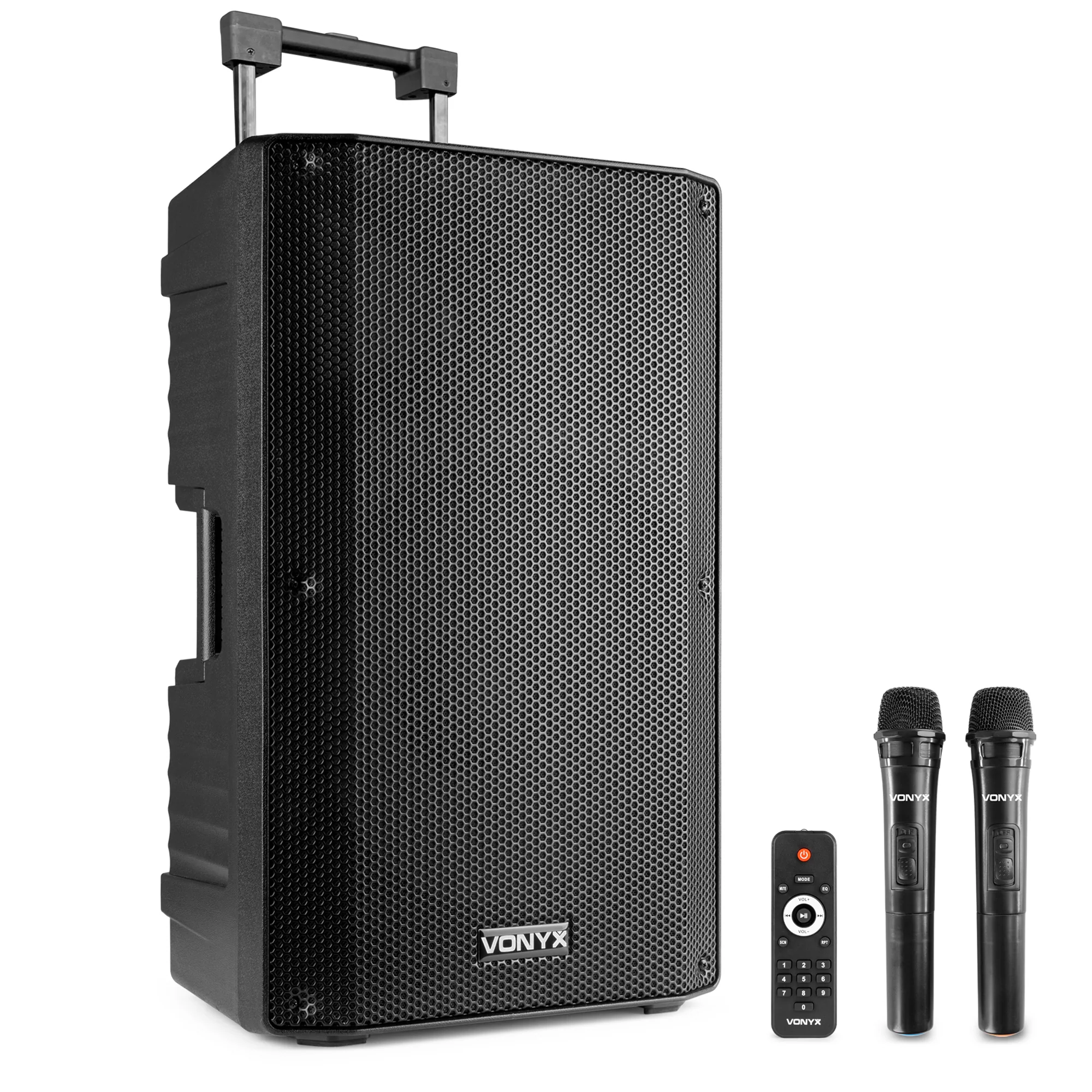 Vonyx VSA500 12? Portable PA Speaker with Wireless Mics