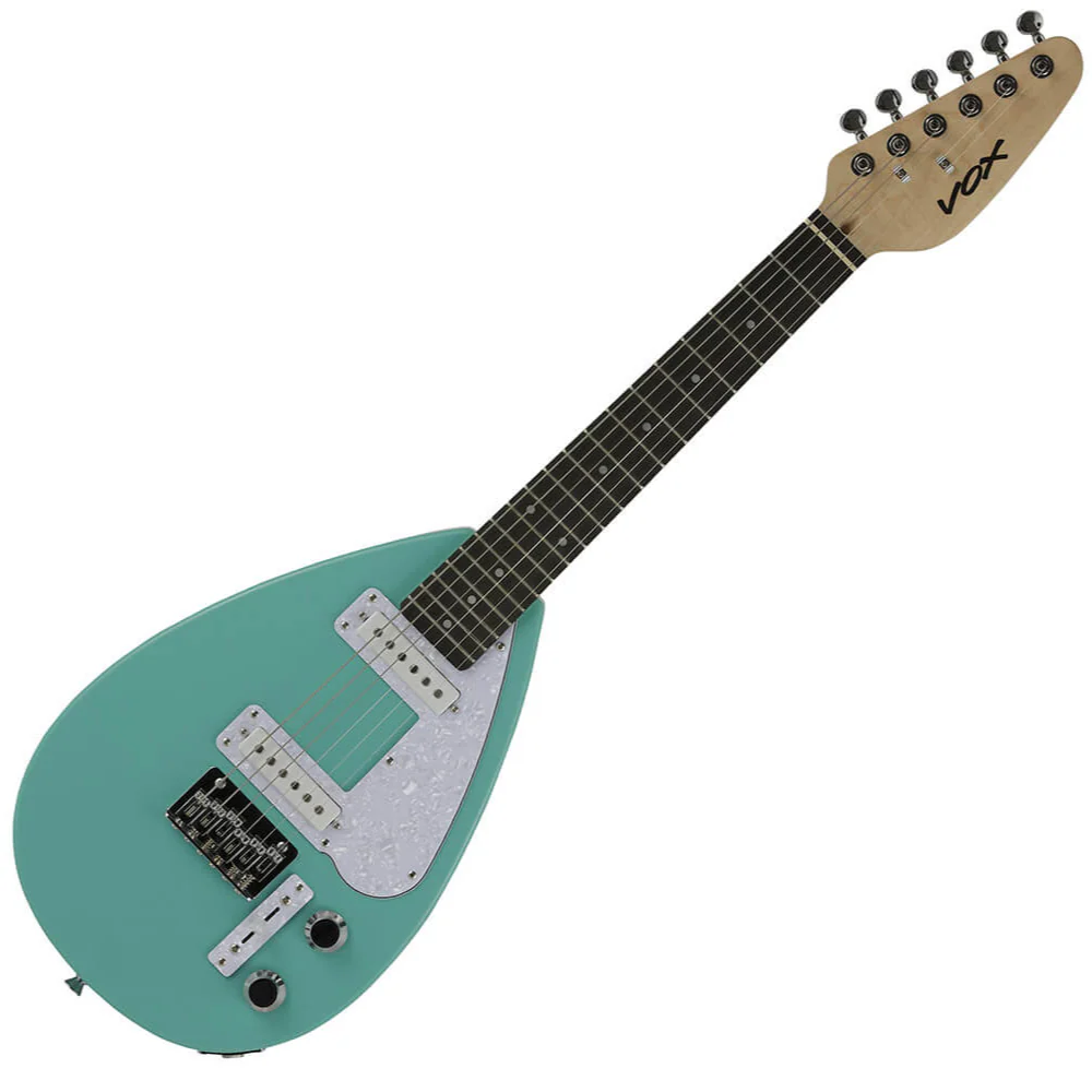 Vox MK3-MINI-AG Teardrop Electric Guitar in Aqua Green - Image 4