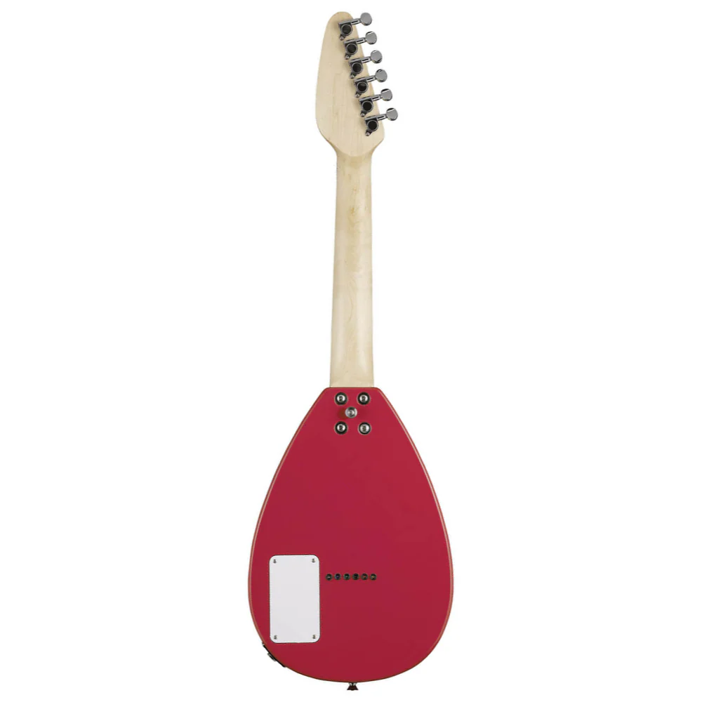 Vox MK3-MINI-LR Teardrop Electric Guitar in Loud Red - Image 4
