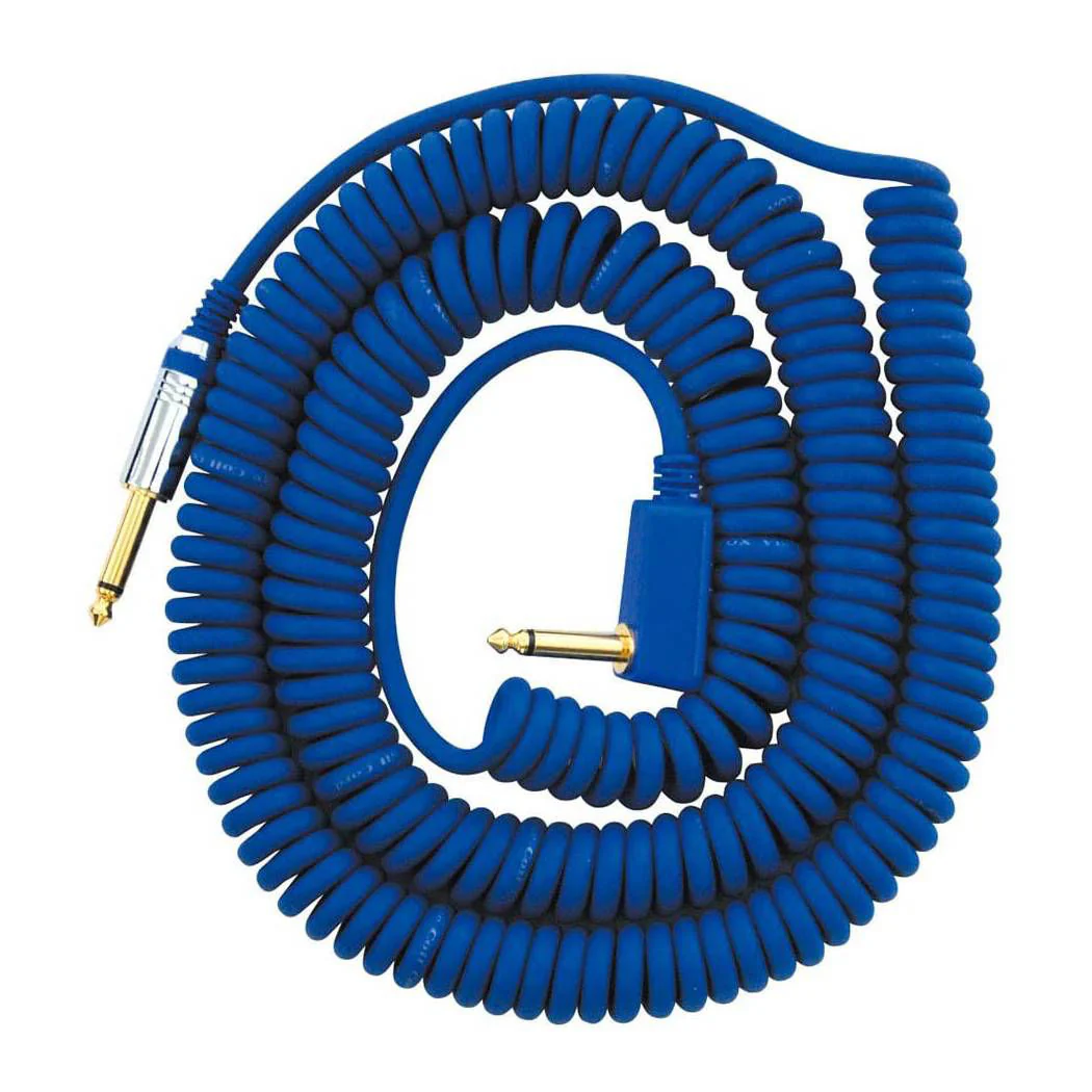 Vox VCC090 Vintage Coiled Guitar Lead in Blue - Image 2