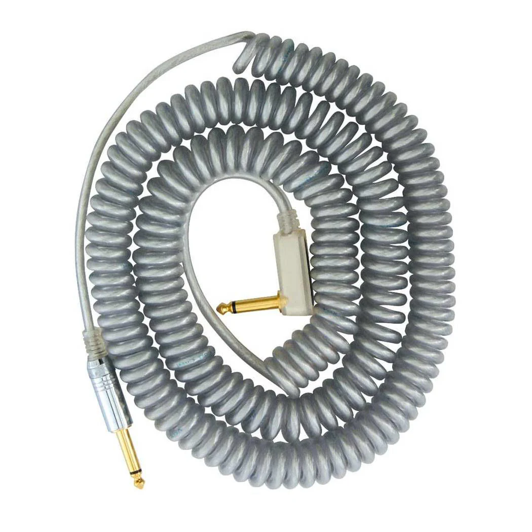 Vox VCC090 Vintage Coiled Guitar Lead in Silver - Image 2