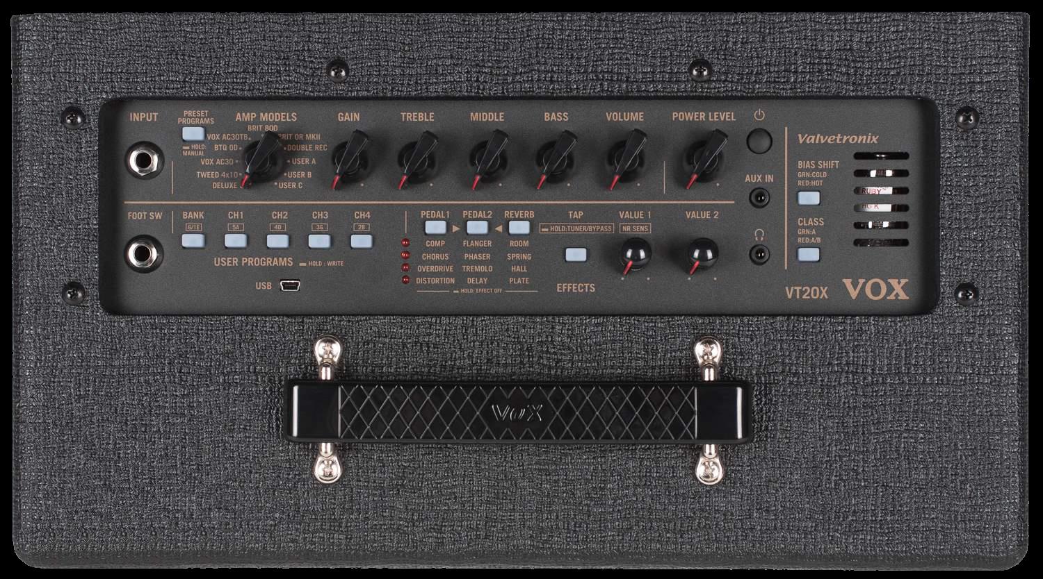 Vox VT20X Combo Guitar Amp - 20 Watts/8inch Speaker - Image 2