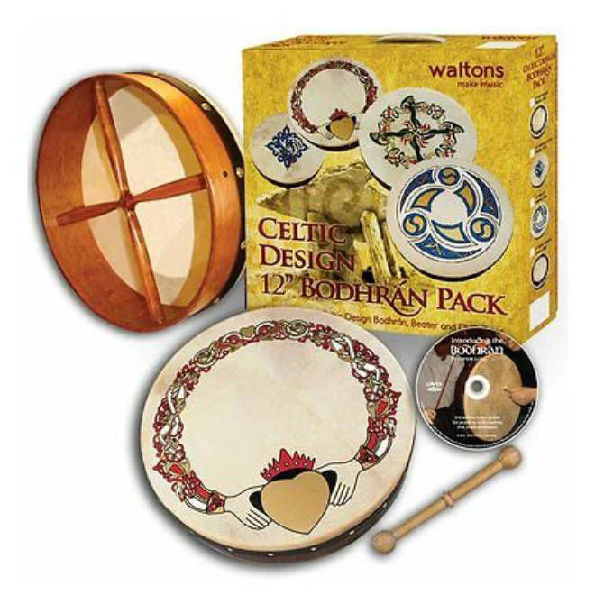 Waltons DWP1931 12in ‚ÄúCladdagh‚Äù Print Bodhran Pack - Image 3