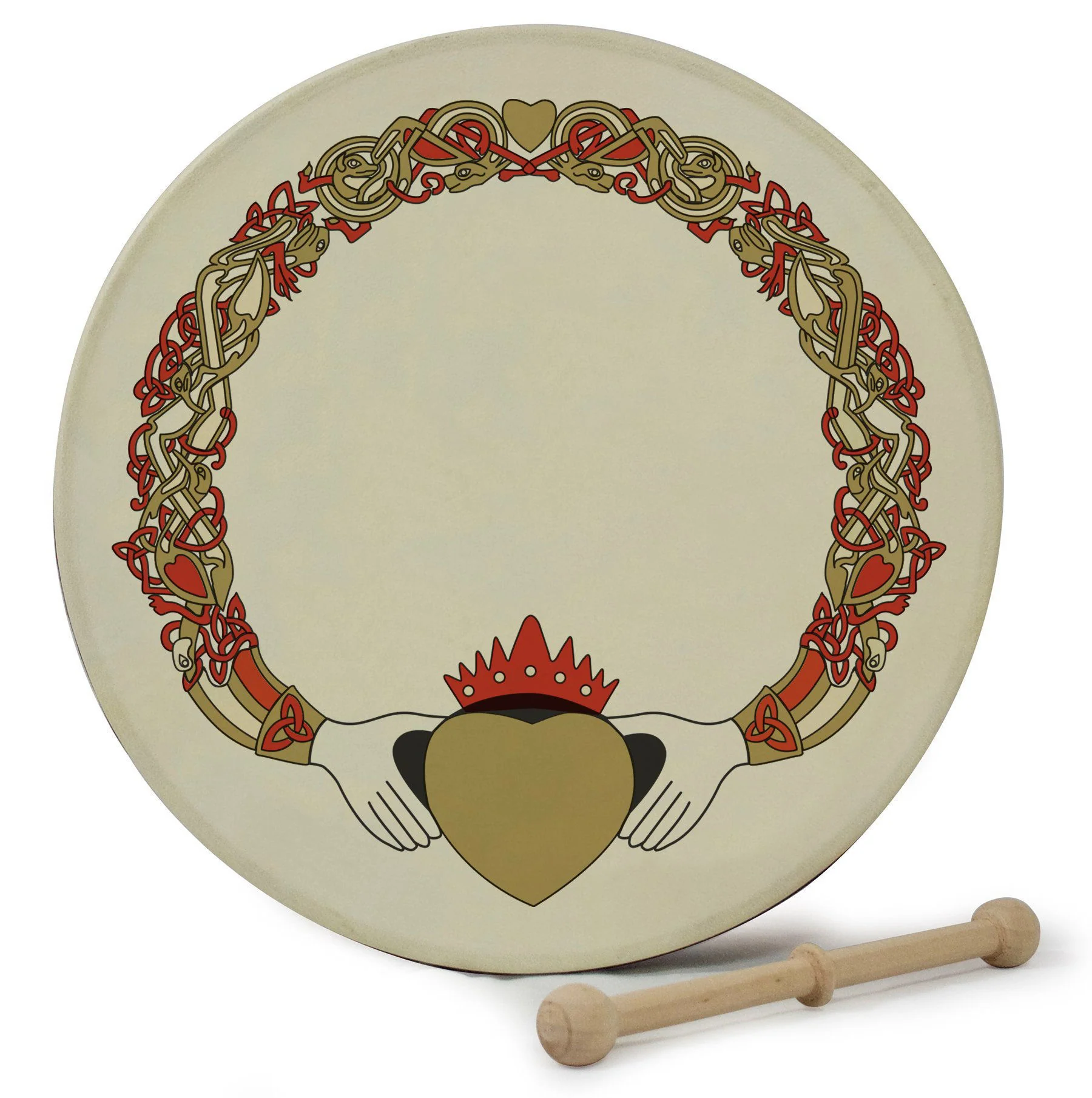 Waltons DWP1931 12in ‚ÄúCladdagh‚Äù Print Bodhran Pack - Image 4