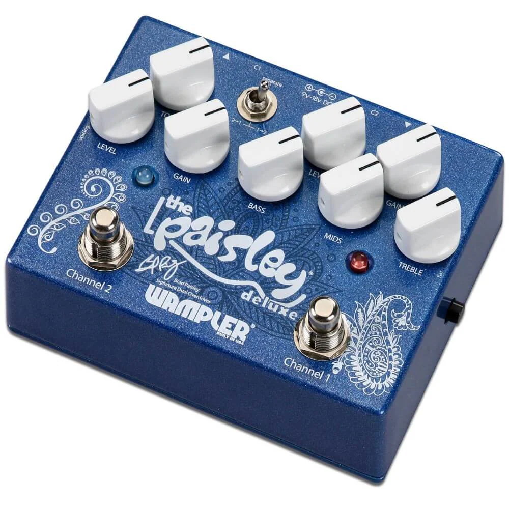 Wampler Paisley Deluxe Brad Paisley Signature Dual Overdrive Guitar Effect Pedal - Image 2