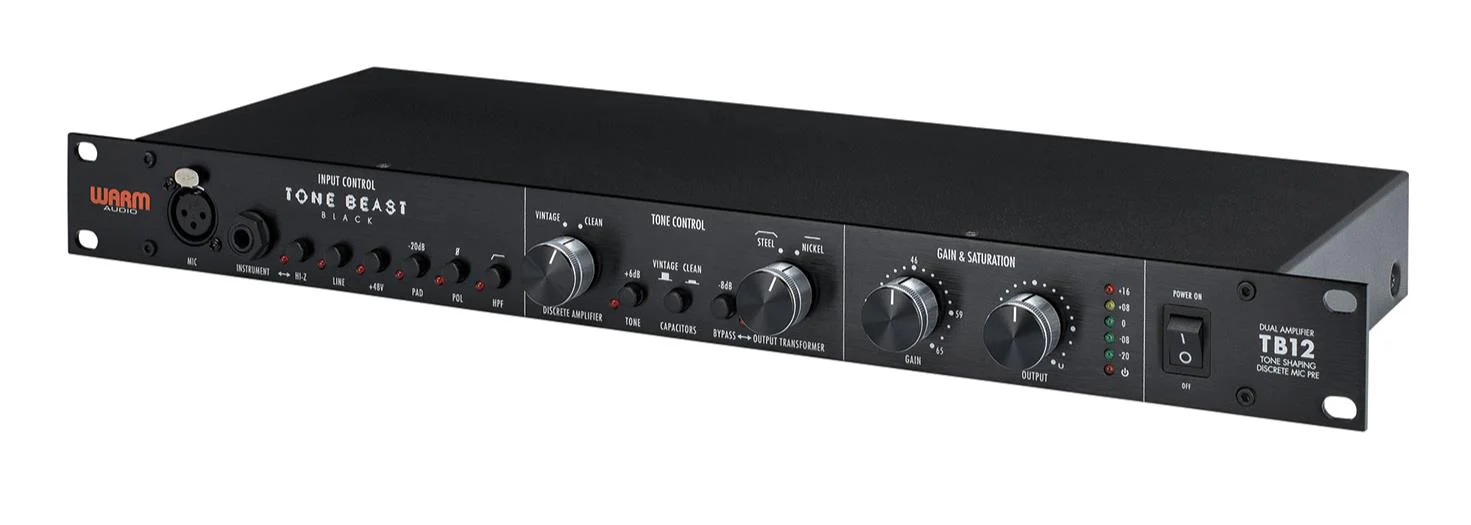 Warm Audio TB12 Tone Beast Tone Shaping Microphone Preamp (Limited Edition Black) - Image 6
