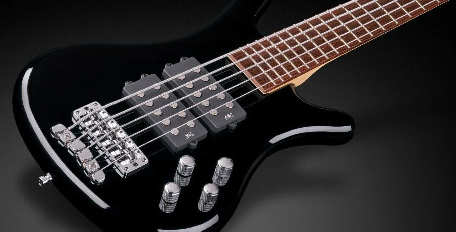 Warwick Corvette 5-String Bass Guitar in Black High Polish - Image 3