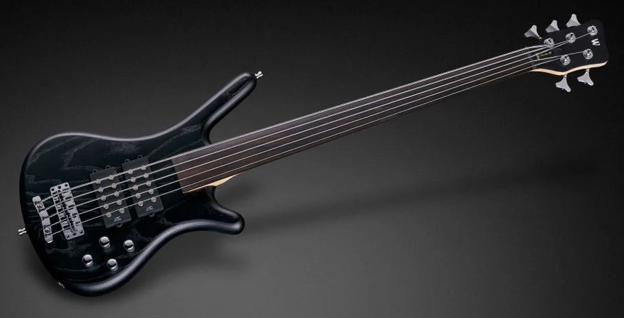 Warwick Corvette 5-String Bass Guitar in Nirvana Black Transparent Satin - Image 3