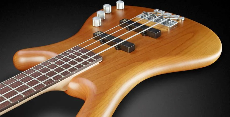 Warwick Corvette Basic 4-String Bass Guitar in Honey Violin Transparent Satin - Image 3