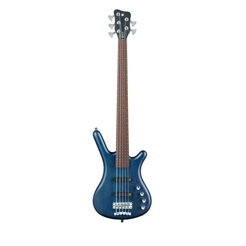 Warwick Rockbass Corvette Basic 5- String Bass Guitar in Ocean Blue Transparent Satin - Image 2