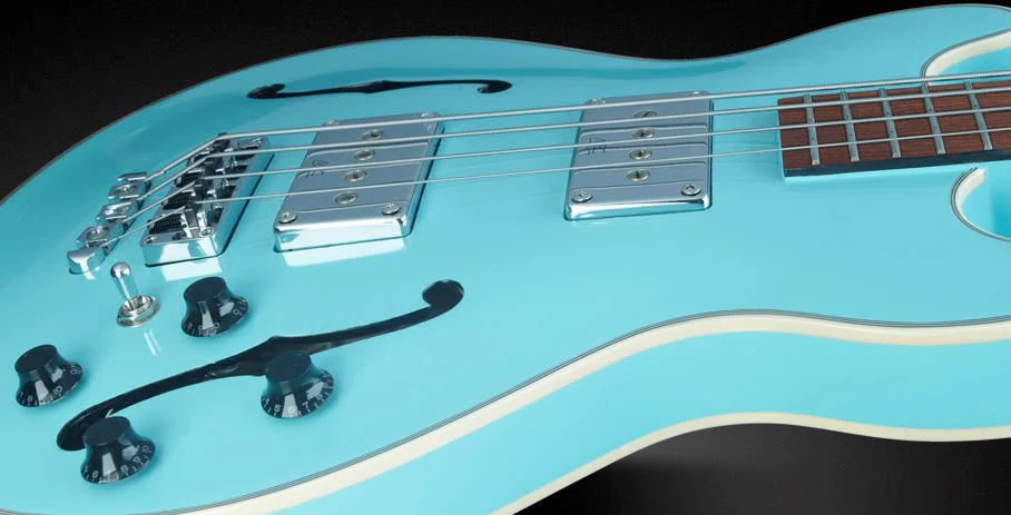 Warwick Star Bass 4-String Bass Guitar in Solid Daphne Blue High Polish - Image 4