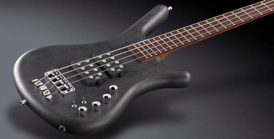 Warwick Teambuilt Pro Series Corvette 4-String Bass Guitar in Nirvana Black Transparent Satin - Image 2