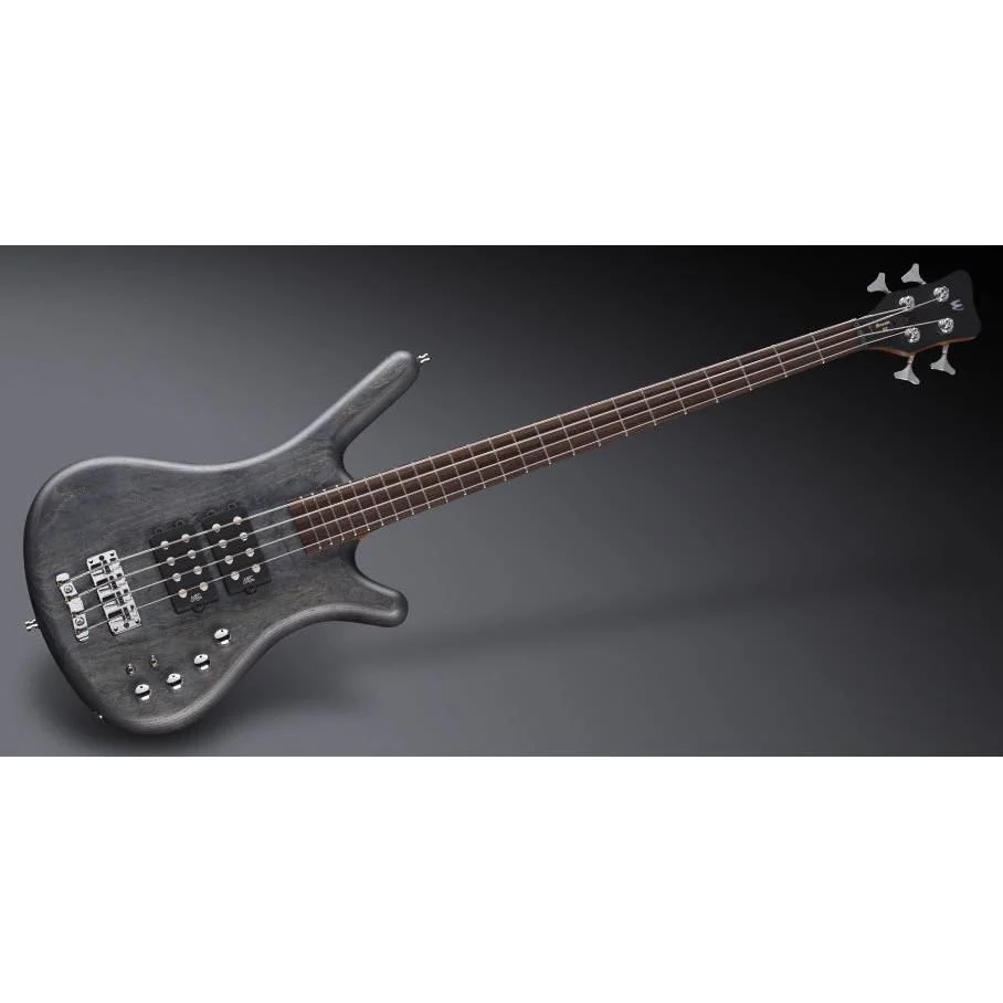 Warwick Teambuilt Pro Series Corvette 4-String Bass Guitar in Nirvana Black Transparent Satin - Image 4