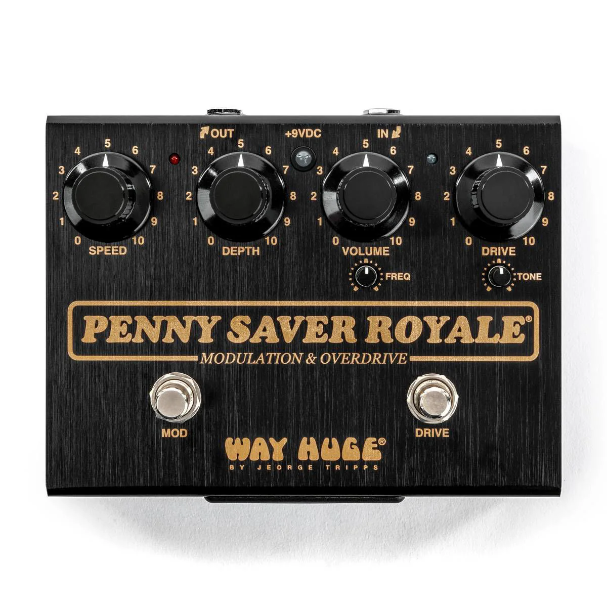Way Huge WHE901 Penny Saver Royale Modulation + Overdrive Guitar Effects Pedal - Image 4