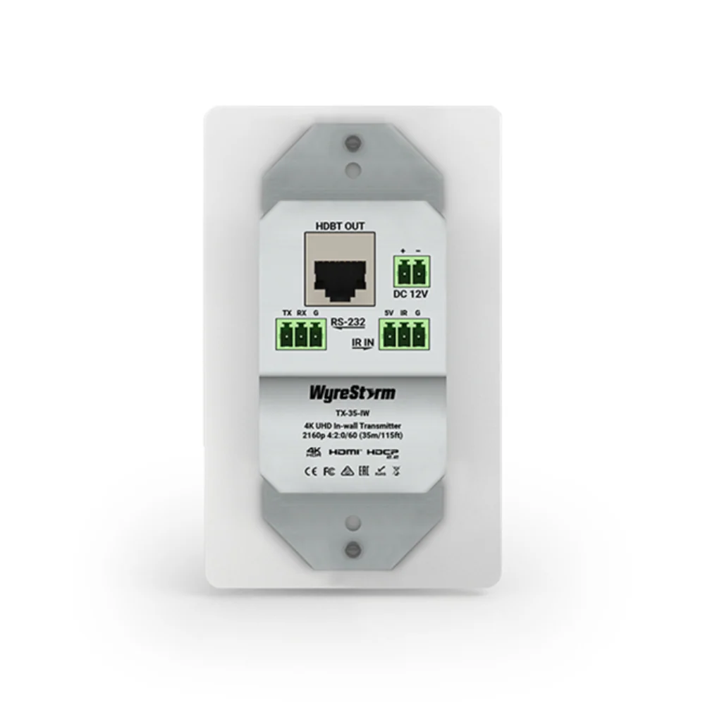 Wyrestorm TX35IW HDMI Wallplate - HDBT In Wall Transmitter - PoH - Image 4