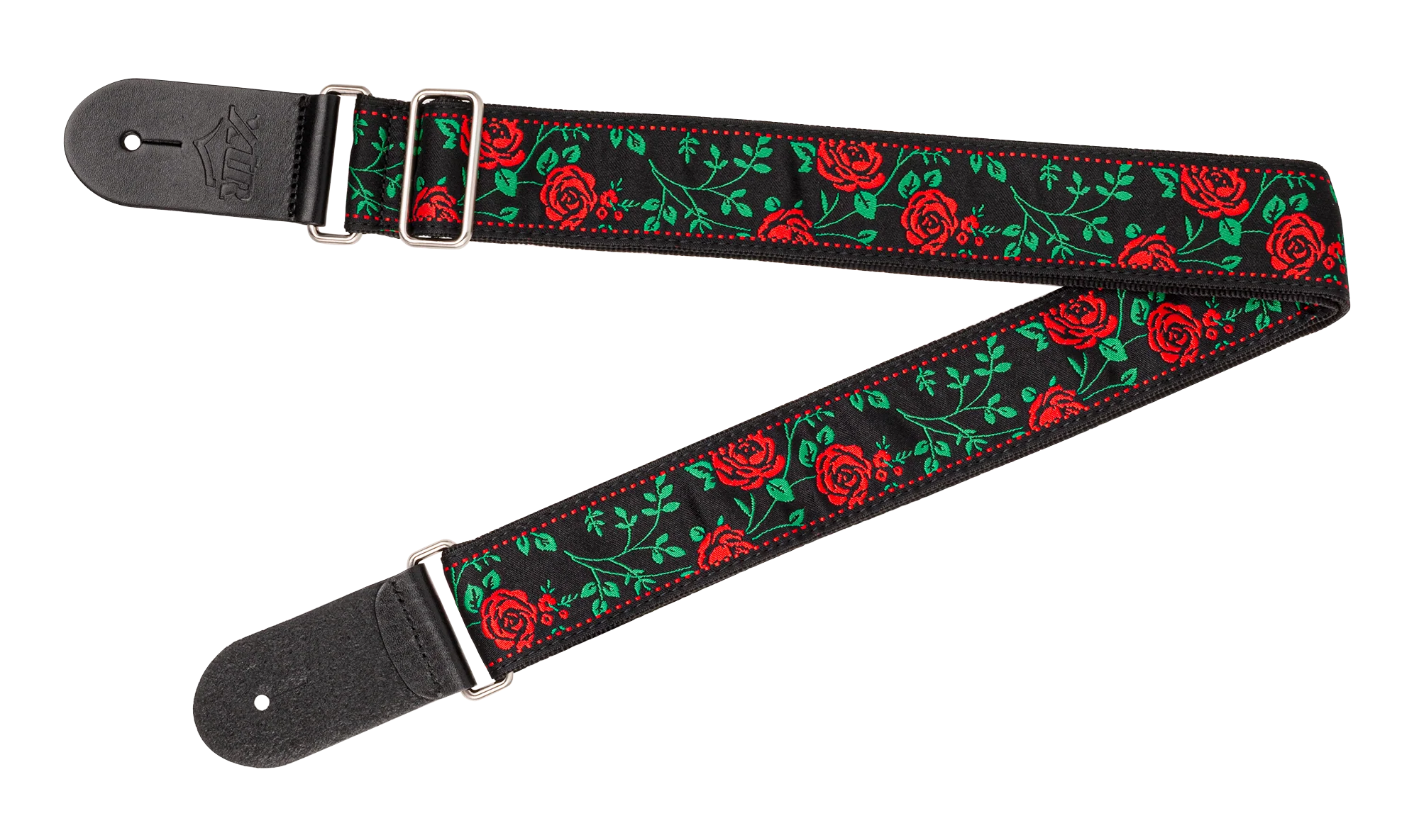 XTR - 2" Deluxe Woven Jacquard Poly Cotton Strap - Rose and Thorns