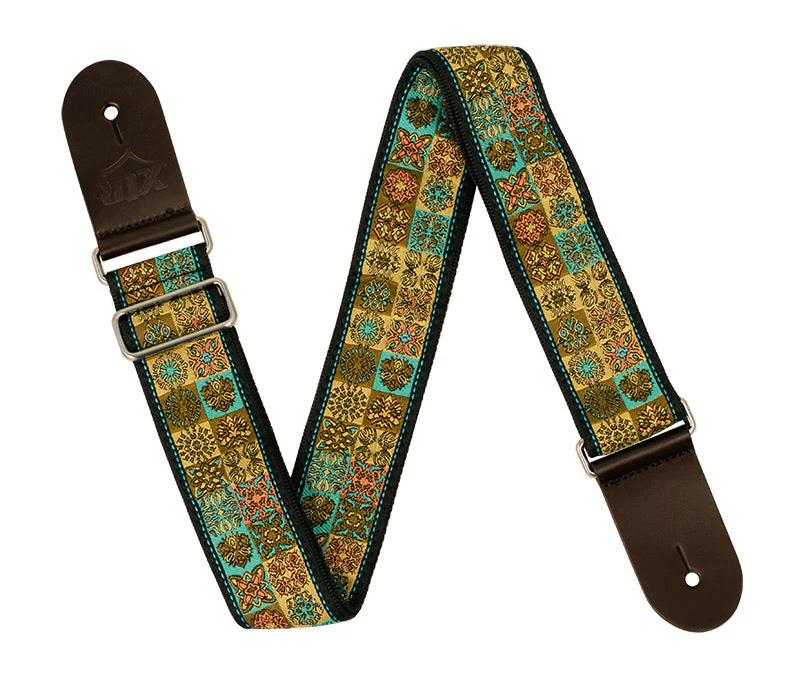 XTR - 2" Deluxe Woven Jacquard Poly Cotton Strap - Vintage Gold - Image 2