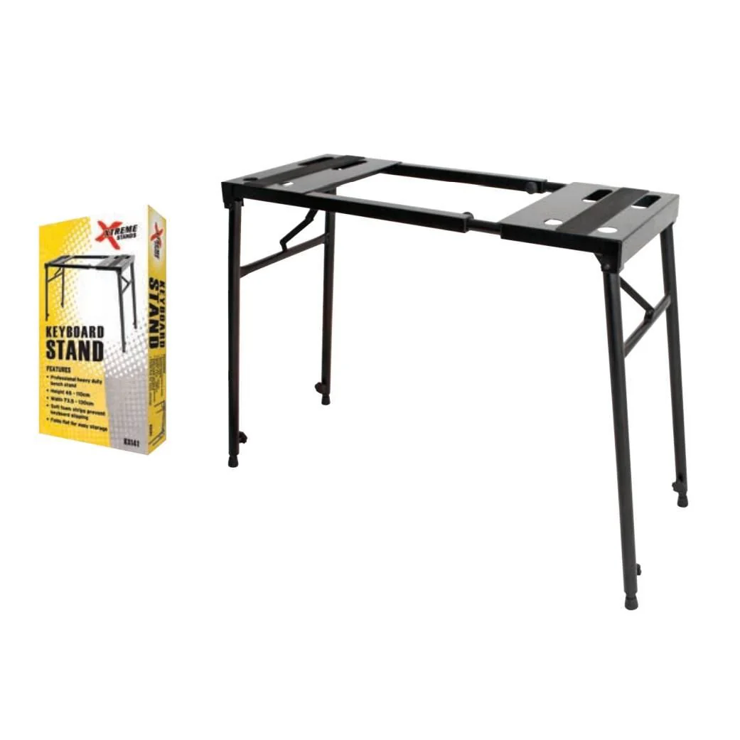 Xtreme KS141 Heavy Duty Bench Style Keyboard Stand in Black - Image 3