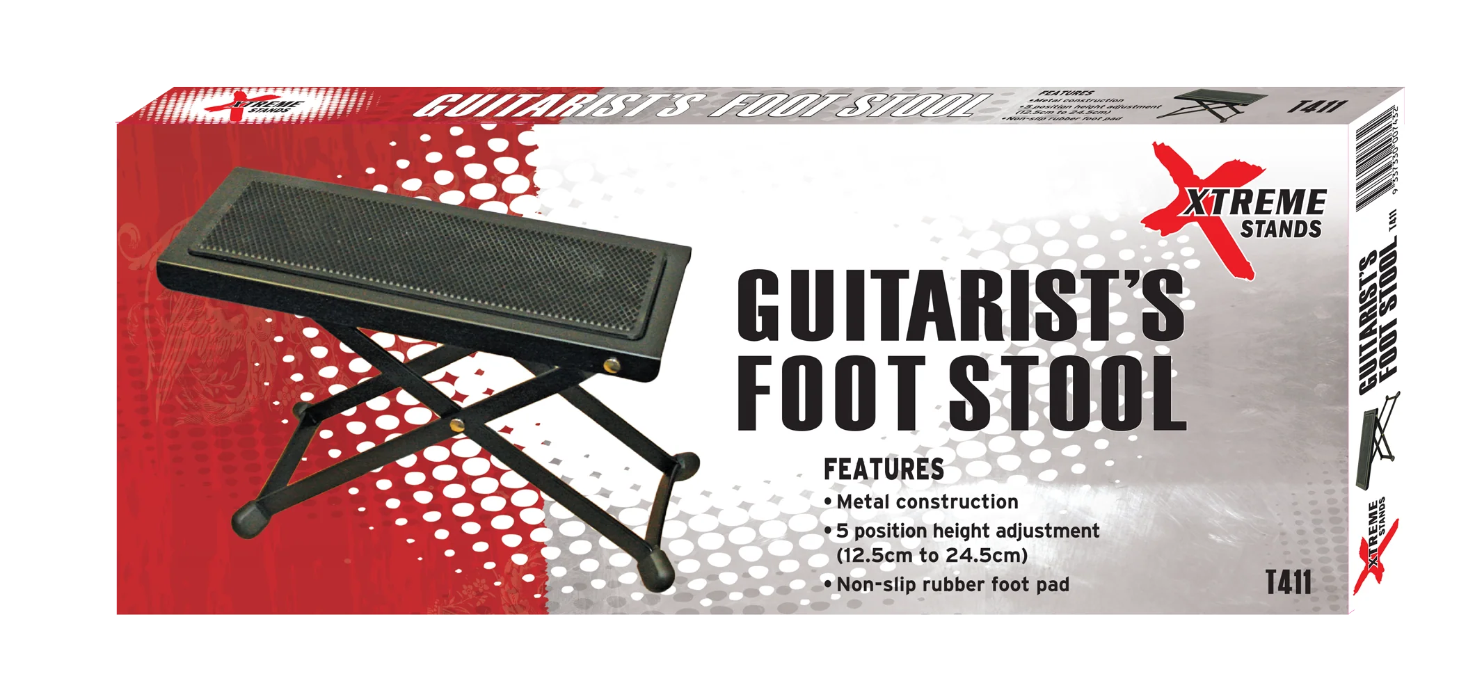 Xtreme T411 Foot Stool - Black - Image 3