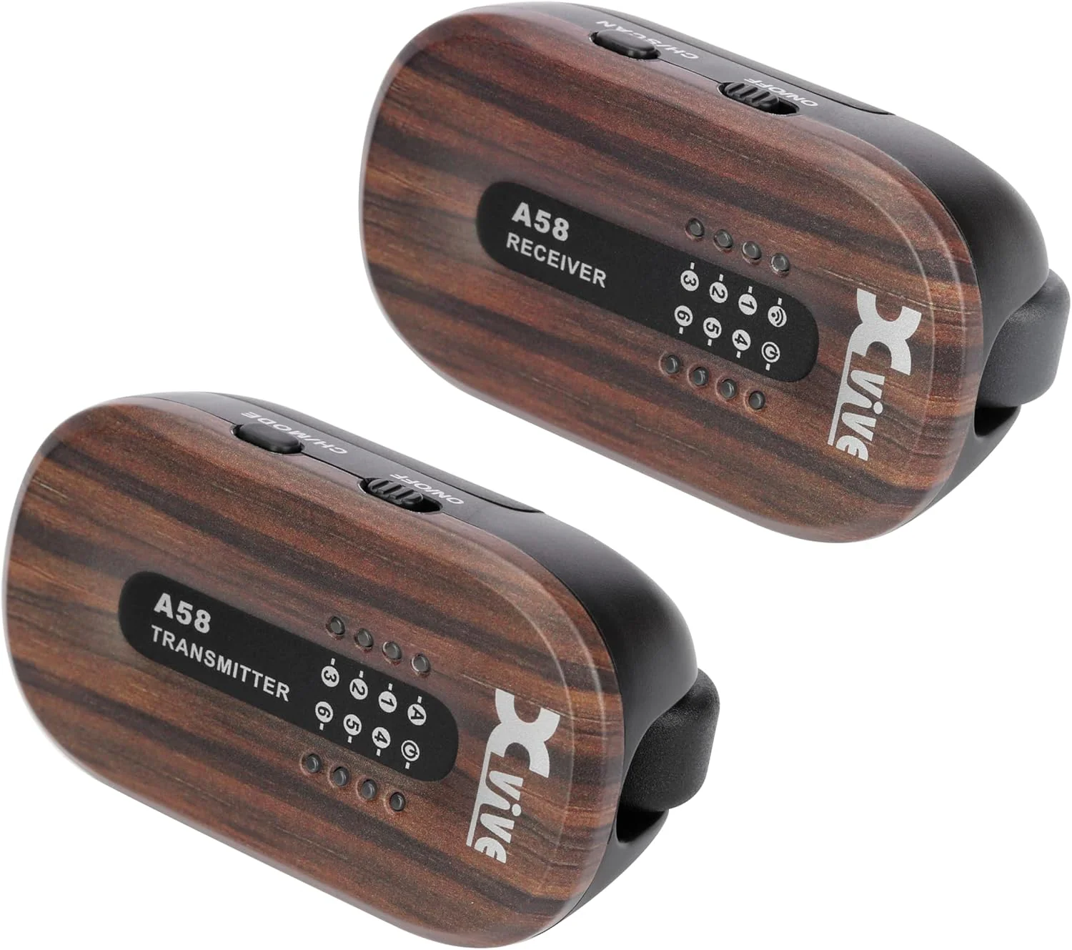 Xvive A58 Guitar Wireless System (5.8Ghz) - Rosewood - Image 4