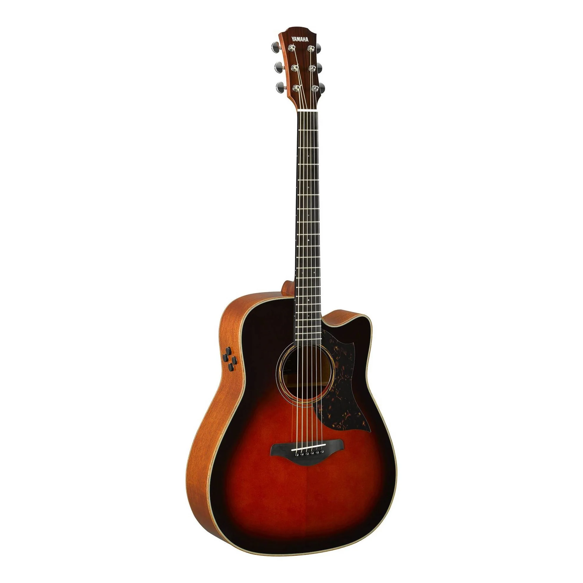 Yamaha A3M Dreadnought Acoustic Guitar with Mahogany Back & Sides & Pickup in Brown Sunburst