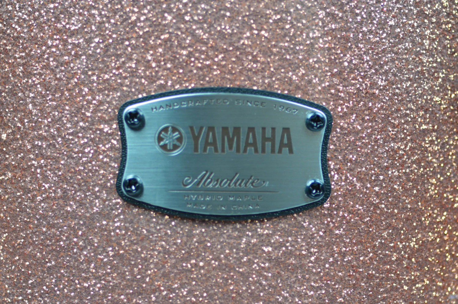 Yamaha Absolute Hybrid Maple 13 x 9 Rack Tom in Pink Champagne Sparkle - Image 2
