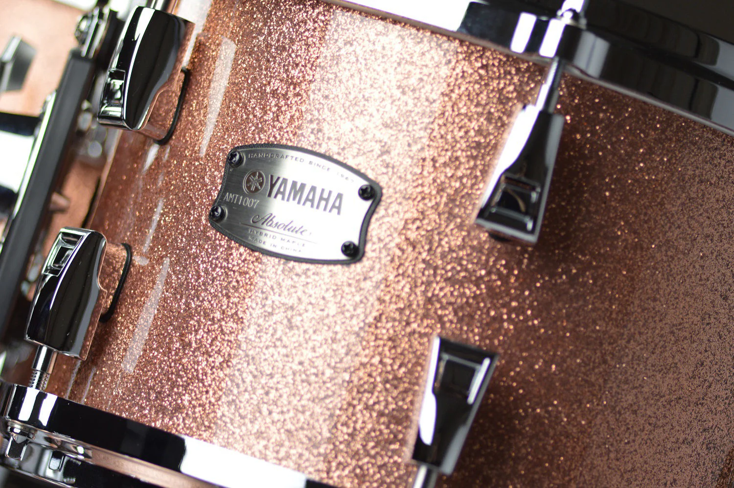 Yamaha Absolute Hybrid Maple 13 x 9 Rack Tom in Pink Champagne Sparkle - Image 3