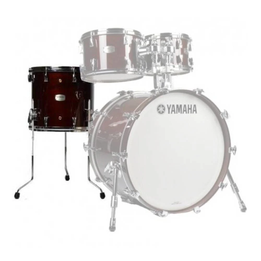 Yamaha Absolute Hybrid Maple 14 x 13 Inch Floor Tom in Classic Walnut