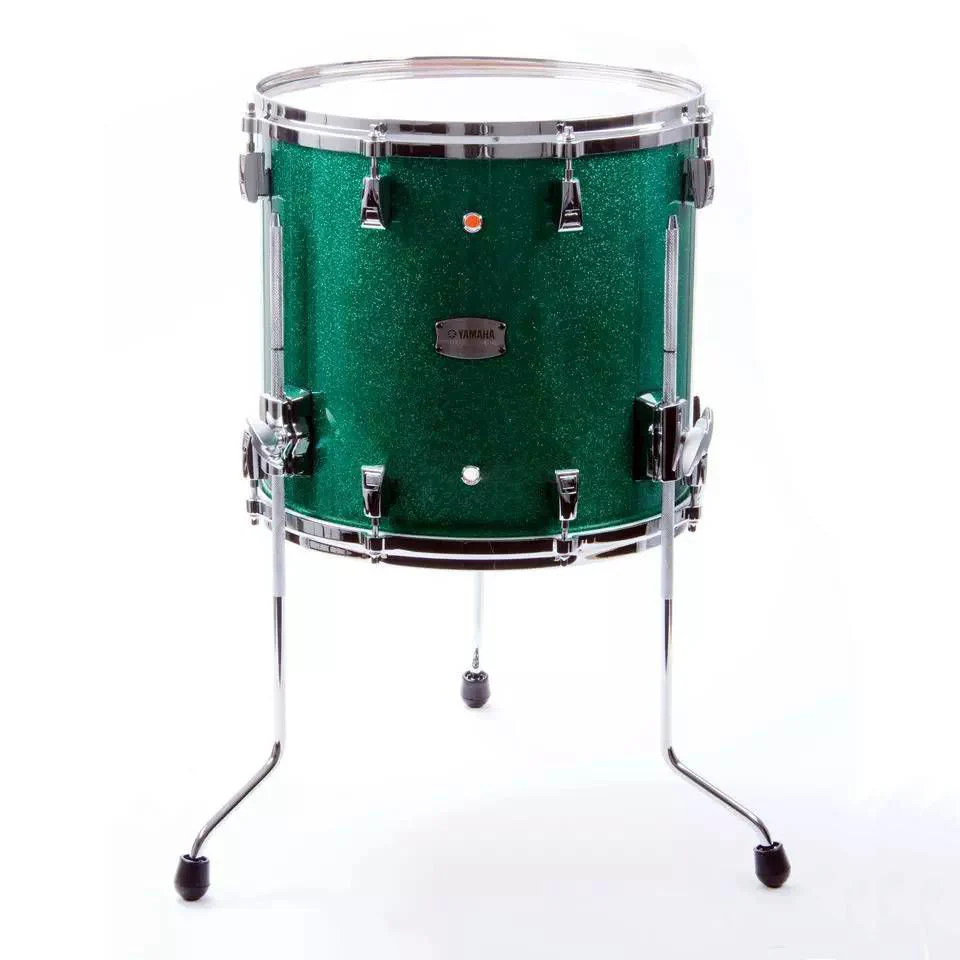 Yamaha Absolute Hybrid Maple 14 x 13 Inch Floor Tom in Jade Green Sparkle