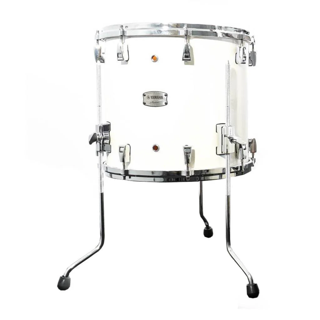 Yamaha Absolute Hybrid Maple 18 x 16 Inch Floor Tom in Polar White